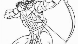 Bow and Arrow Coloring Page Avengers Hawkeye Coloring Pages 9999