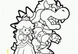 Bowser Mario Coloring Pages Bowser and Princess Peach Mario Coloring Pages