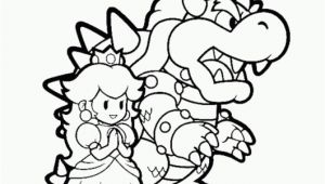 Bowser Mario Coloring Pages Bowser and Princess Peach Mario Coloring Pages