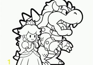 Bowser Mario Coloring Pages Bowser and Princess Peach Mario Coloring Pages