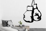 Boxing Wall Murals Fashion Diy 1pc Wallpaper Boxing Gloves Fight Sports Decal Gym