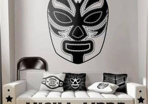 Boxing Wall Murals Luchador 2 Mask Wall Decal Mexican Wrestling Mascara Lucha Libre