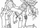 Boy and Girl Kissing Coloring Pages Pattern Little Boy Kissing Little Girl Behind Hat Brim