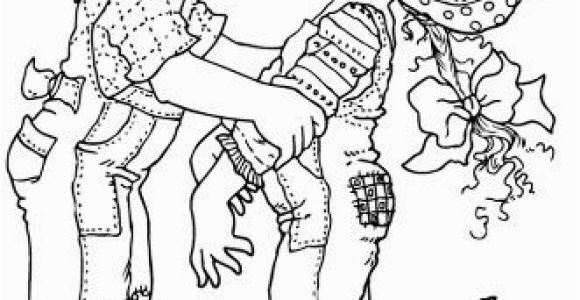 Boy and Girl Kissing Coloring Pages Pattern Little Boy Kissing Little Girl Behind Hat Brim