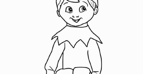 Boy Elf On the Shelf Coloring Pages Baby Elf the Shelf Coloring Pages Design Collection