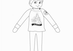 Boy Elf On the Shelf Coloring Pages Elf On the Shelf Coloring Page He S Fy and Cozy In His