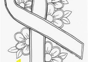Breast Cancer Awareness Coloring Pages Support Ribbon
