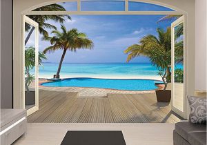 Brewster Home Fashions Wall Mural Love This Paradise Beach Wall Mural by Brewster Home