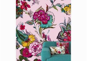 Brewster Home Fashions Wall Mural Pareo Pink Colossal Floral Wall Mural by Eijffinger for