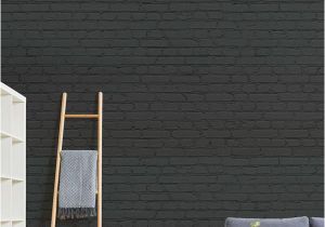 Brick Effect Wall Mural Black Brick Wallpaper Dark Brick Effect