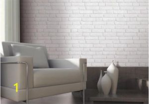 Brick Effect Wall Murals Example for Living Room