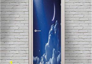 Brick Wall Murals Wallpaper Amazon Night Sky Door Wall Mural Wallpaper Stickers