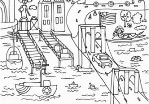 Bridge Coloring Pages for Kids Brooklyn Bridge Coloring Page