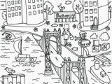 Bridge Coloring Pages for Kids Manhattan Bridge Coloring Page