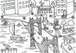 Bridge Coloring Pages for Kids Manhattan Bridge Coloring Page