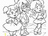 Brittany and the Chipettes Coloring Pages List Of Pinterest Alvin and the Chipmunks Cartoon Coloring