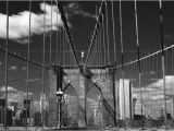 Brooklyn Bridge Black and White Wall Mural Brooklyn Bridge Stein Mural Wallpaper