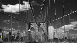 Brooklyn Bridge Black and White Wall Mural Brooklyn Bridge Stein Mural Wallpaper