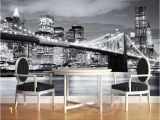 Brooklyn Bridge Black and White Wall Mural Us $17 54 Off Miasto Mody Projektant Fototapety Fototapety Brooklyn Bridge nowy Jork Black & White Wystr³j Pokoju Sypialni Dzieci Sztuka Dekoracji