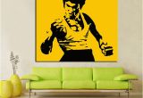 Bruce Lee Wall Mural Hd Print Pop Art Famous Bruce Lee Oil Painting On Canvas Art Kungfu