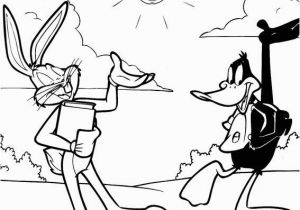Bugs Bunny and Daffy Duck Coloring Pages Bugs Bunny and Daffy Duck Coloring Page
