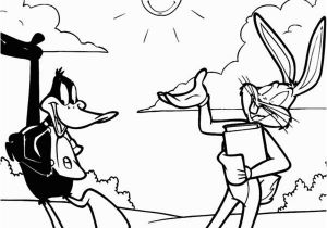 Bugs Bunny and Daffy Duck Coloring Pages Daffy Duck