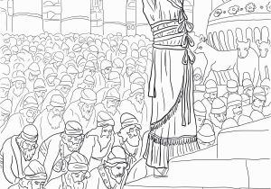 Building the Temple Coloring Pages solomon Prayer In the Temple Coloring Page