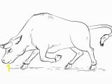 Bull Head Coloring Page Cartoon Bull Coloring Page