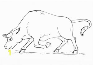 Bull Head Coloring Page Cartoon Bull Coloring Page