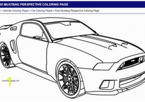 Bumper Car Coloring Page ford Mustang Perspective Coloring Page
