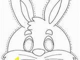 Bunny Mask Coloring Page 48 Best Mask for Kids Images