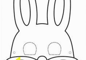 Bunny Mask Coloring Page Bunny Mask