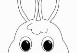 Bunny Mask Coloring Page Bunny Mask