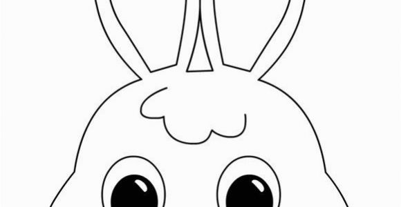 Bunny Mask Coloring Page Bunny Mask