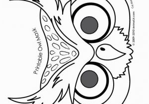 Bunny Mask Coloring Page Owl Cute Printable Halloween Animal Paper Masks Mask