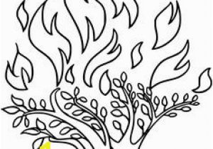 Burning Bush Coloring Page 95 Best Bible Class Crafts Images In 2019