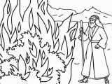 Burning Bush Coloring Page Printable Moses Coloring Pages for Kids