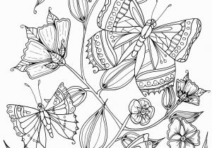 Butterflies and Flowers Coloring Pages for Adults butterflies by Welshpixie On Deviantart