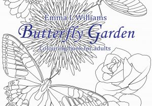 Butterflies and Flowers Coloring Pages for Adults butterfly Garden butterflies & Insects Adult Coloring Pages