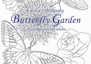 Butterflies and Flowers Coloring Pages for Adults butterfly Garden butterflies & Insects Adult Coloring Pages