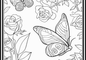 Butterflies and Flowers Coloring Pages for Adults Friday March 18th 2016