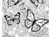 Butterflies and Flowers Coloring Pages for Adults Get This Free Printable butterfly Coloring Pages for