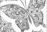 Butterflies and Flowers Coloring Pages for Adults Twenty Adult Coloring Pages