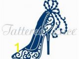 Butterfly High Heel Shoe Mural Vinyl Wall Art Black Pin On Stencil