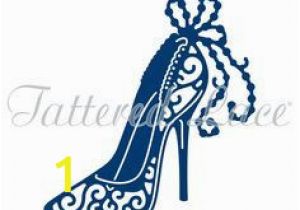 Butterfly High Heel Shoe Mural Vinyl Wall Art Black Pin On Stencil