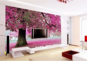 Buy Wall Mural Online 3d Wallpaper Bedroom Mural Roll Romantic Purple Tree Wall