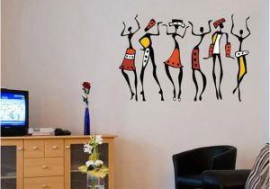 Buy Wall Murals Online India Stickerskart Wall Stickers Wall Decals African Dancing Women 5761 50×70 Cms