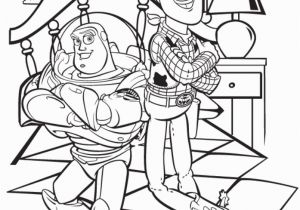 Buzz Lightyear Coloring Pages Online toy Story Sheriff Woody and Buzz Lightyear Coloring Page