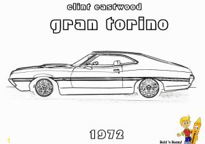 C is for Car Coloring Page Yescoloring Coloring Page Of the Gran torino Car Of Clint Eastwood