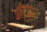 Cabin In the Woods Wall Mural Vintage Wallpaper 3d Retro Coffee Letters Wall Murals